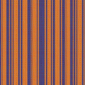 Textured Orange and Purple Halloween Stripe