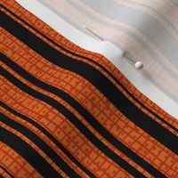 Textured Orange and Black Halloween Stripe 1