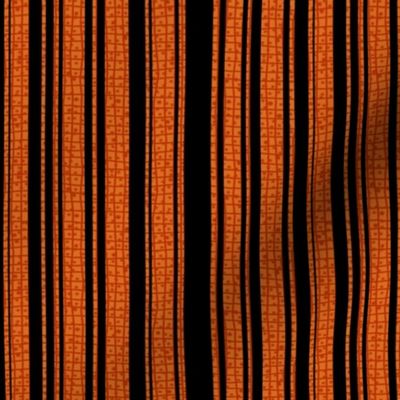 Textured Orange and Black Halloween Stripe 1