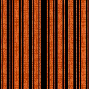 Textured Orange and Black Halloween Stripe 1