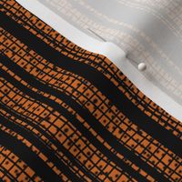 Textured Orange and Black Halloween Stripe 2