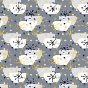 groovy snowflakes and soup bowls