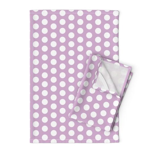 Large Lavender Polka Dots