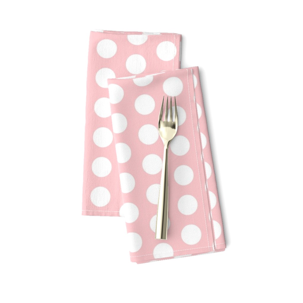 Large Light Pink Polka Dots