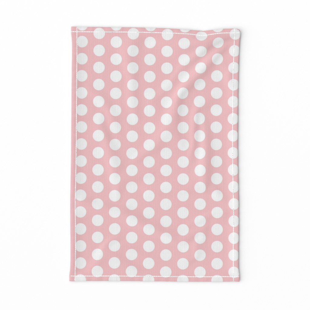 Large Light Pink Polka Dots