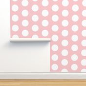 Large Light Pink Polka Dots