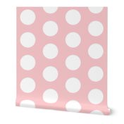 Large Light Pink Polka Dots