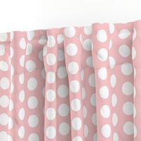 Large Light Pink Polka Dots