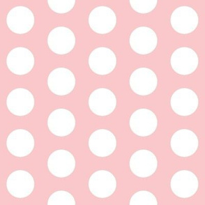 Large Light Pink Polka Dots