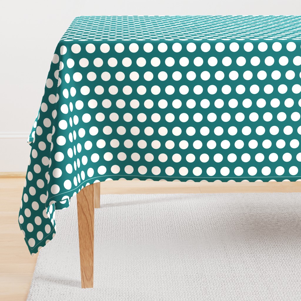 Large Green Polka Dots