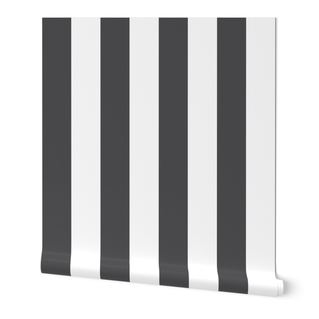 Large Charcoal Stripes