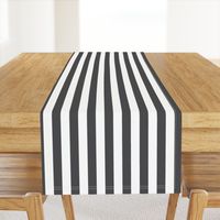 Large Charcoal Stripes