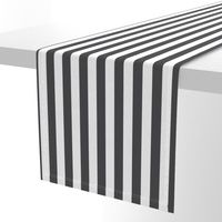 Large Charcoal Stripes