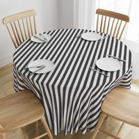 Large Charcoal Stripes