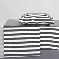 Large Charcoal Stripes