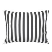 Large Charcoal Stripes