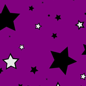 Stars black grey purple