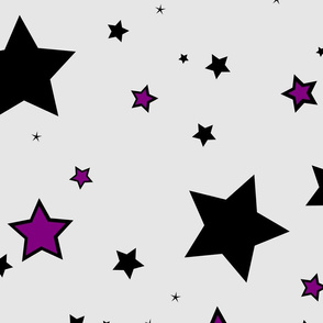 Stars black purple grey