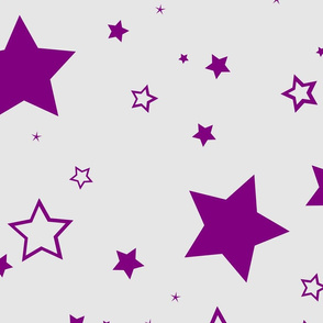 Stars purple grey