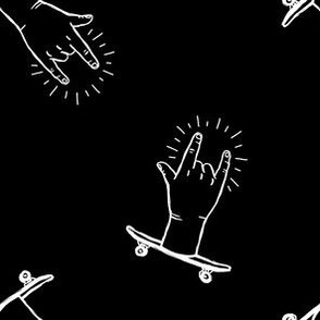 Skateboard Rock - Rock'nRolla hands