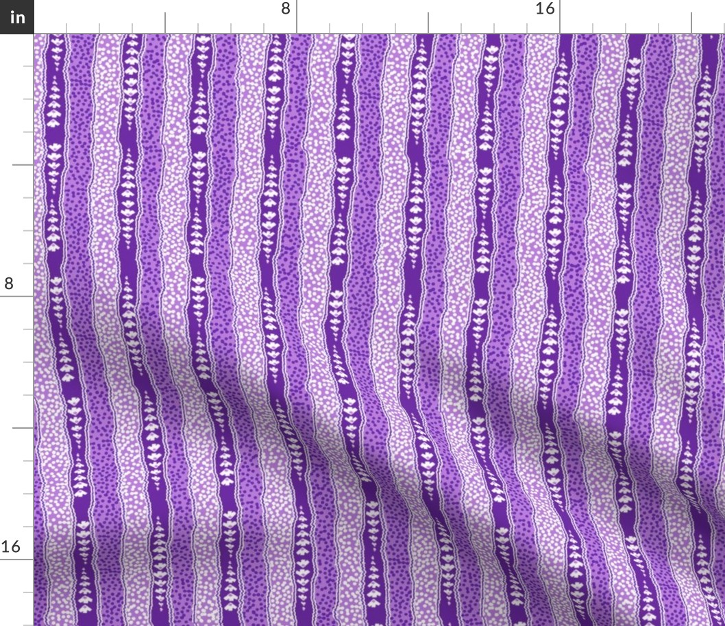 50s Microdot Stripe - Relay Purple Fabric | Spoonflower