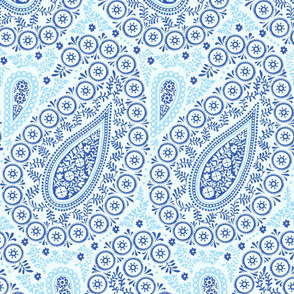 Perfect Paisley Blue