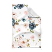 Blush and Blue Floral Oversized