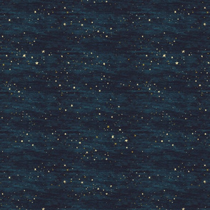 Small scale Night Sky Stars in dark blue quarter inch stars, magic, astronomy, astrology, hand -painted coordinate , boy 