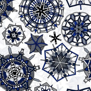 mandala snowflakes small