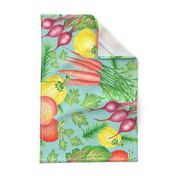 Vegetable Farm to Table Fabric