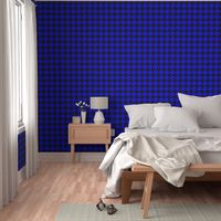 Three Inch Blue and Black Houndstooth