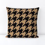 Three Inch Camel Brown and Black Houndstooth