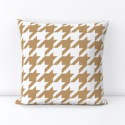 Three Inch Camel Brown and White Houndstooth