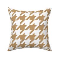 Three Inch Camel Brown and White Houndstooth