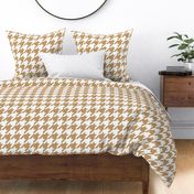 Three Inch Camel Brown and White Houndstooth