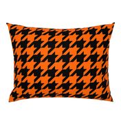 Three Inch Orange and Black Houndstooth