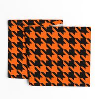 Three Inch Orange and Black Houndstooth