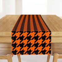 Three Inch Orange and Black Houndstooth