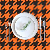 Three Inch Orange and Black Houndstooth