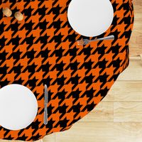 Three Inch Orange and Black Houndstooth