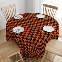 Three Inch Orange and Black Houndstooth