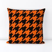 Three Inch Orange and Black Houndstooth