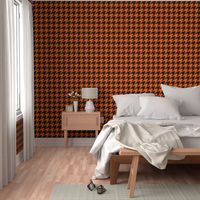 Three Inch Orange and Black Houndstooth