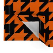 Three Inch Orange and Black Houndstooth