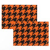 Three Inch Orange and Black Houndstooth