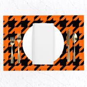 Three Inch Orange and Black Houndstooth