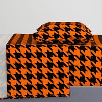 Three Inch Orange and Black Houndstooth