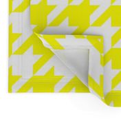 Three Inch Yellow and White Houndstooth