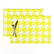 Three Inch Yellow and White Houndstooth