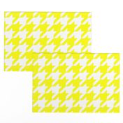 Three Inch Yellow and White Houndstooth